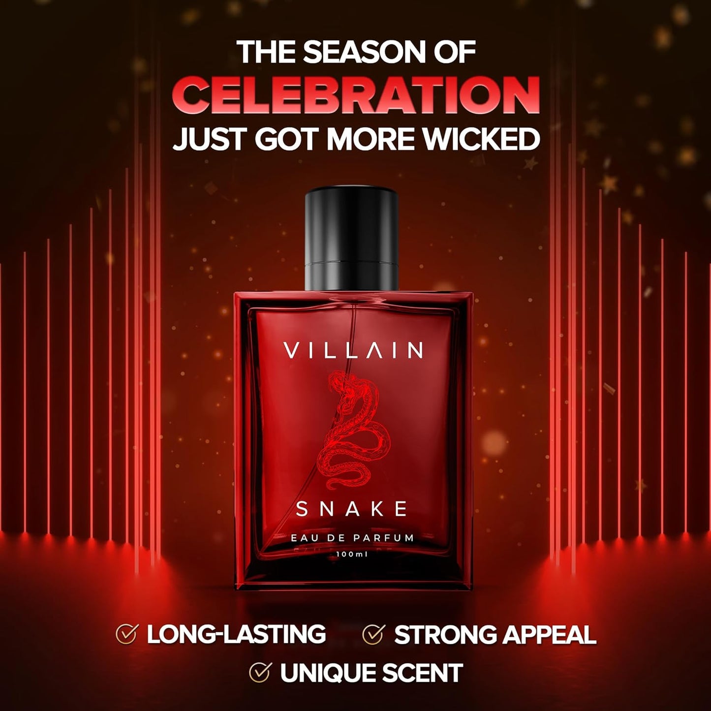 VILLAIN Snake & Hurricane Hydra Eau de Perfum Combo Pack of 2