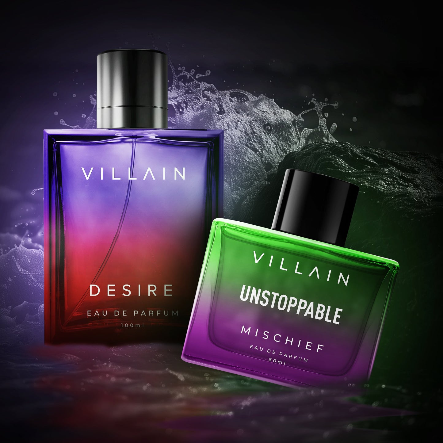 VILLAIN Desire & Unstoppable Mischief Eau de Parfum Combo Pack of 2